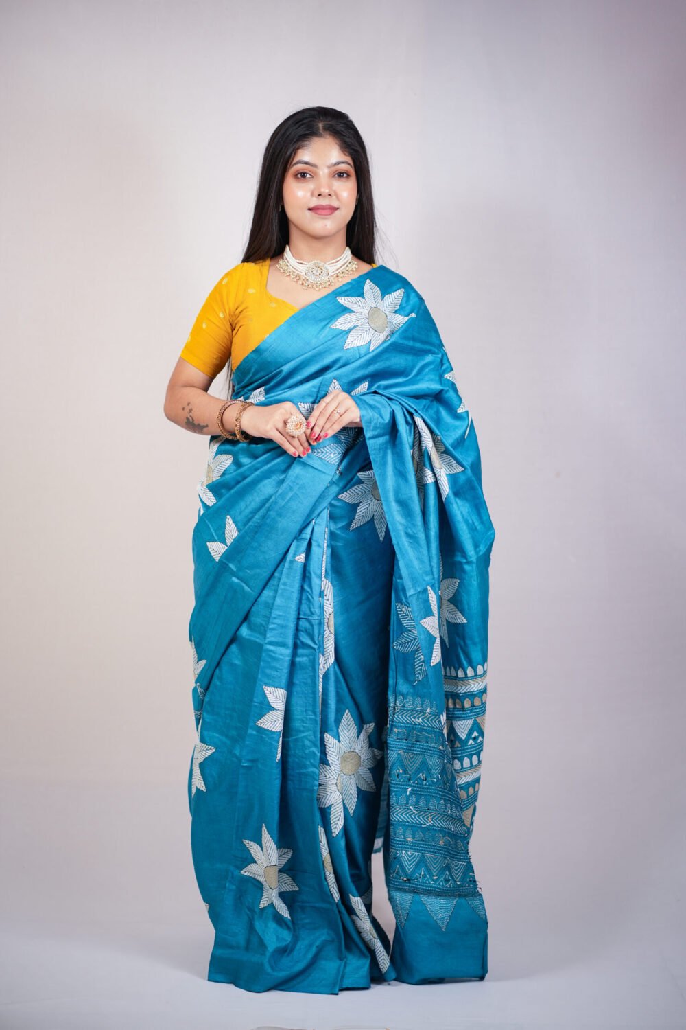 Tussar silk Saree - Image 4