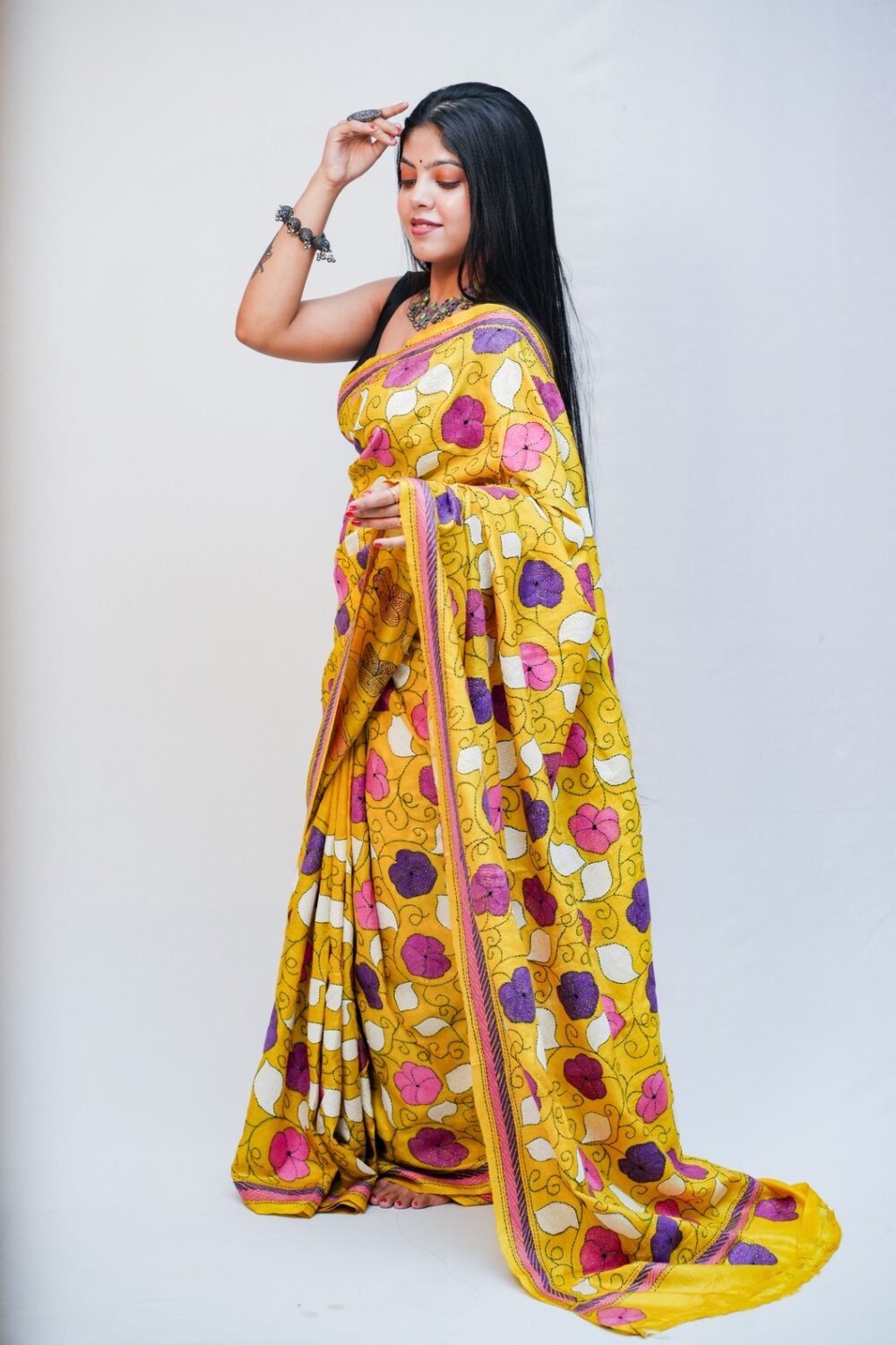 Tussar silk Saree - Image 4