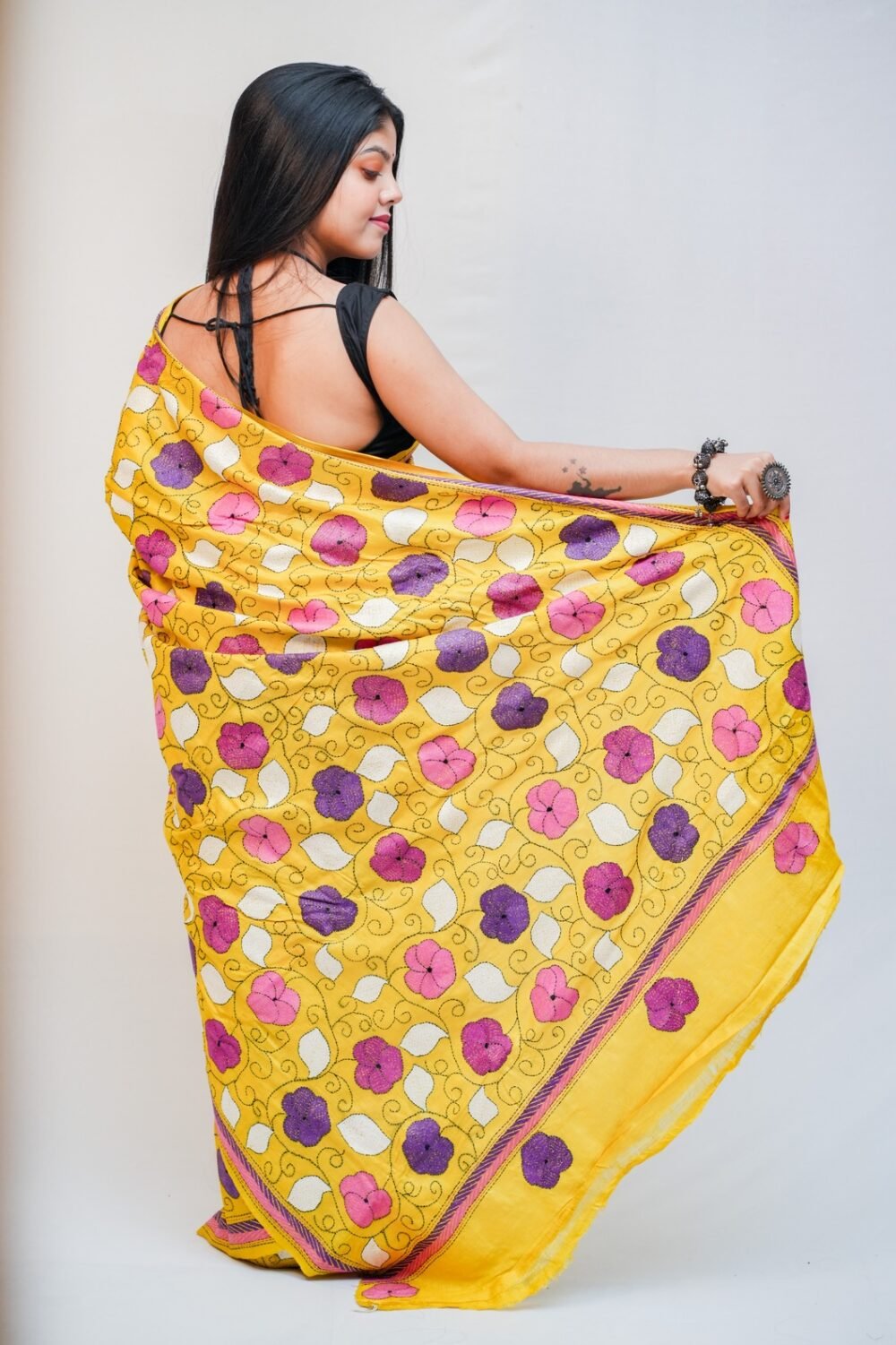 Tussar silk Saree - Image 3