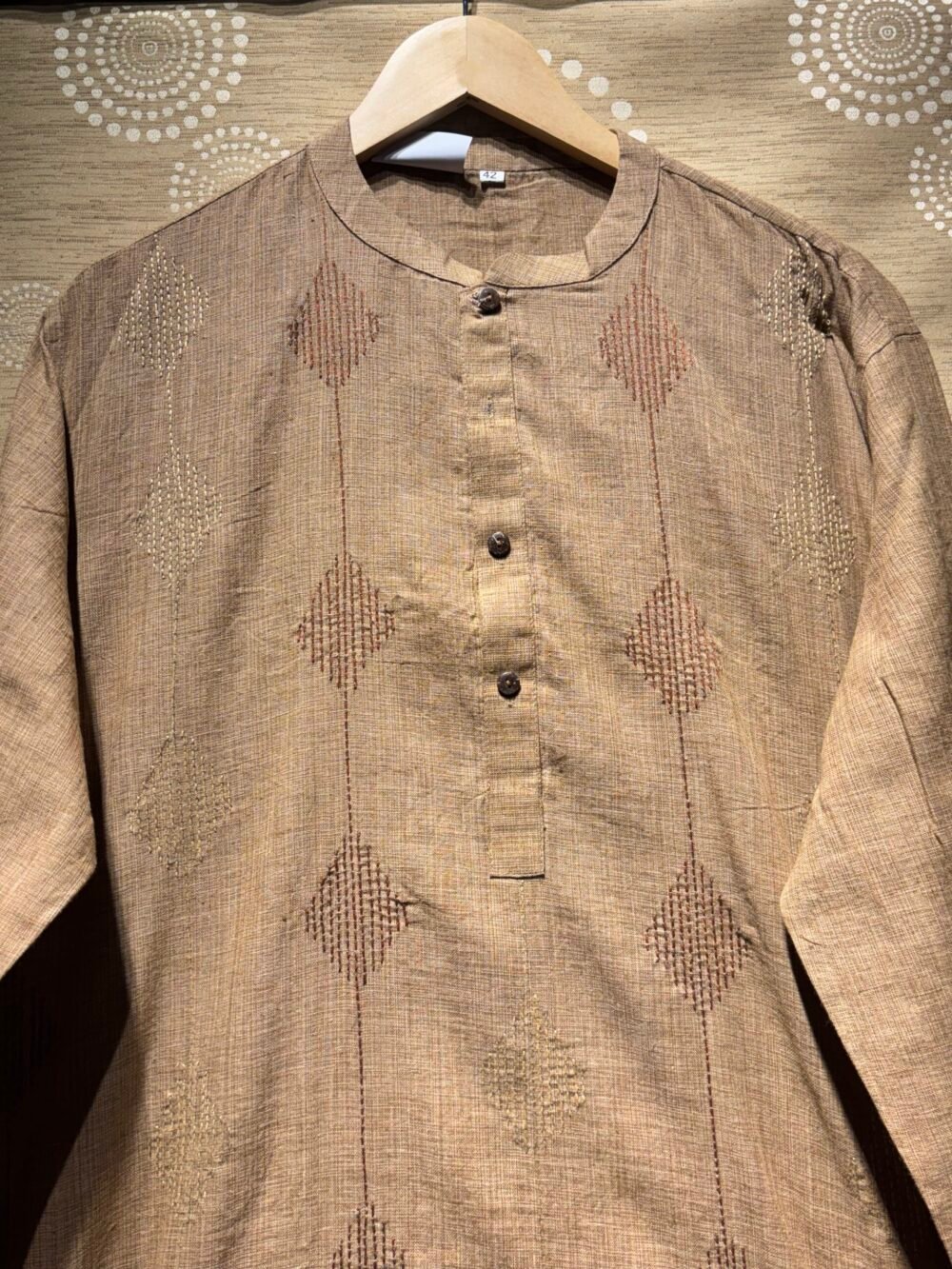 Handloom cotton Panjabi - Image 4