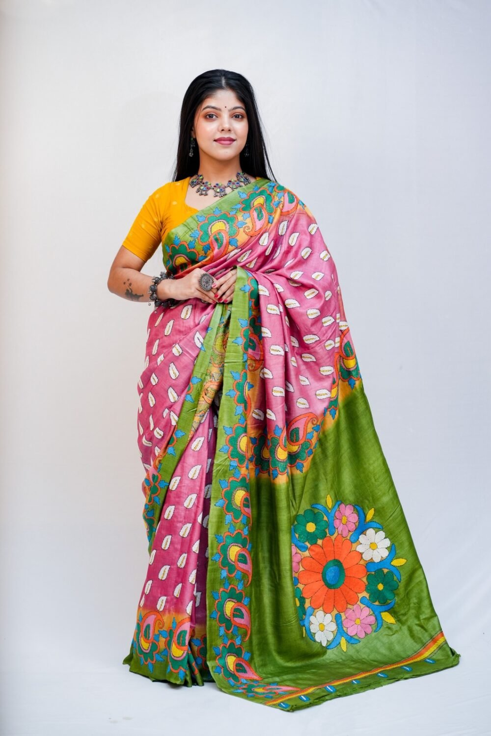 Tussar silk Saree - Image 2