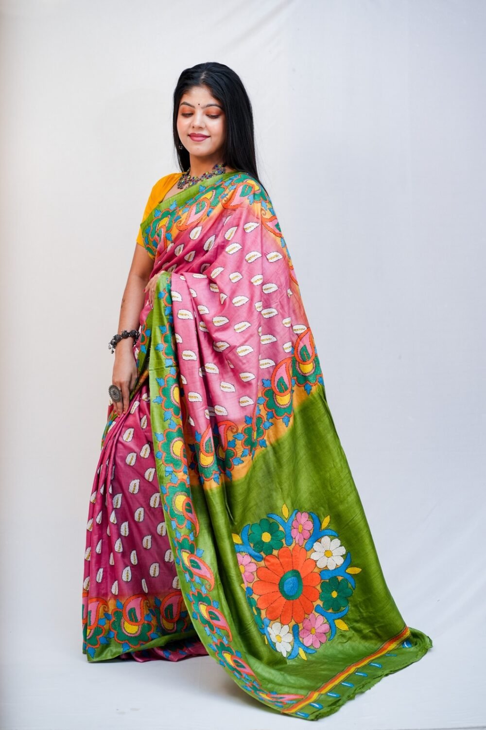 Tussar silk Saree - Image 3