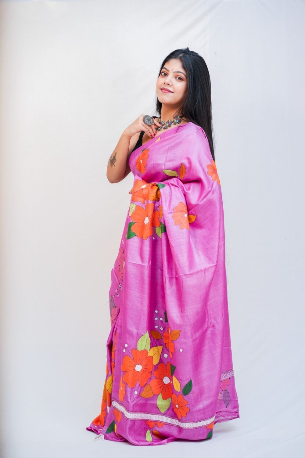 Tussar silk Saree - Image 3