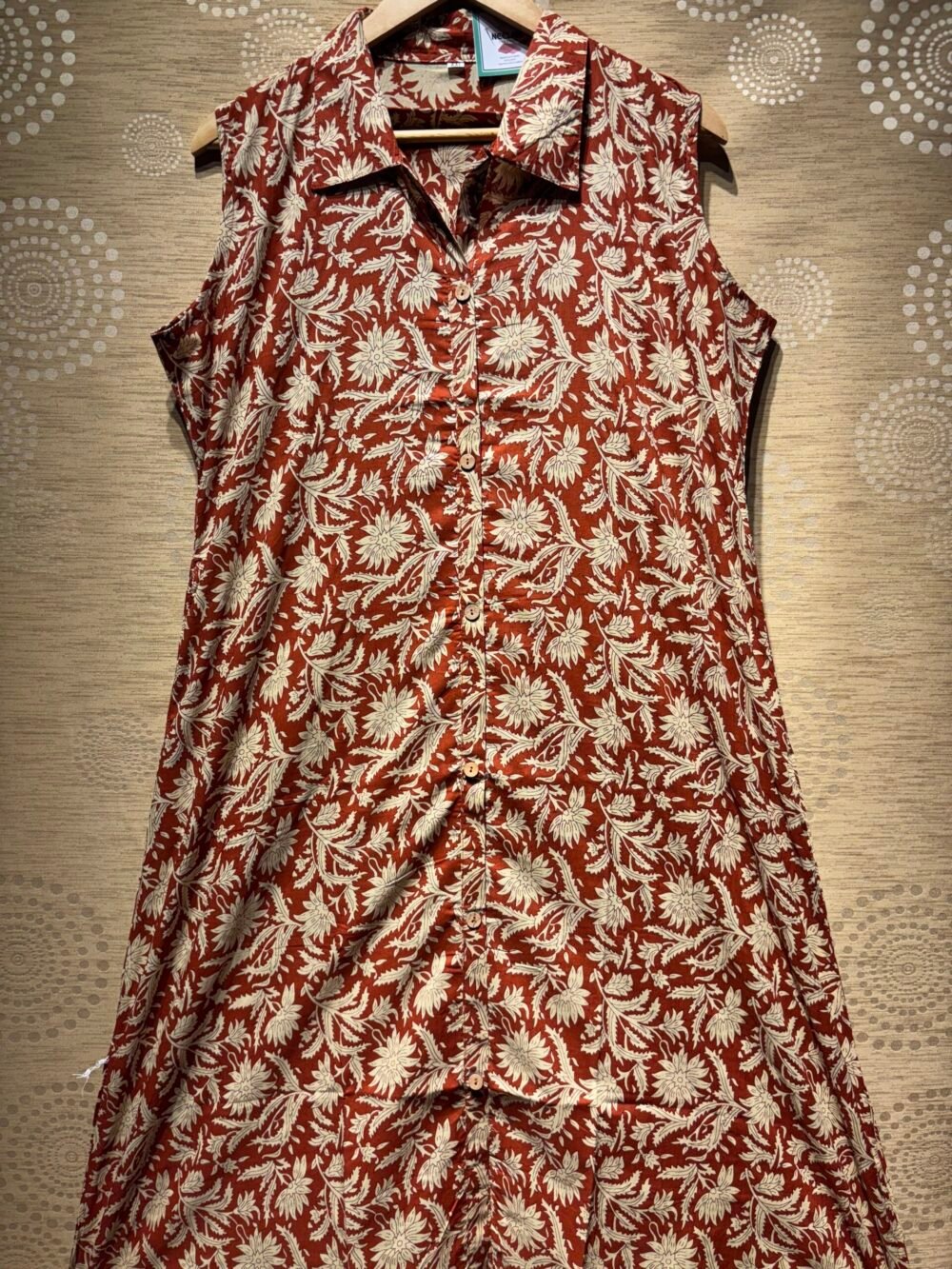 Handblock Cotton Kurti - Image 2