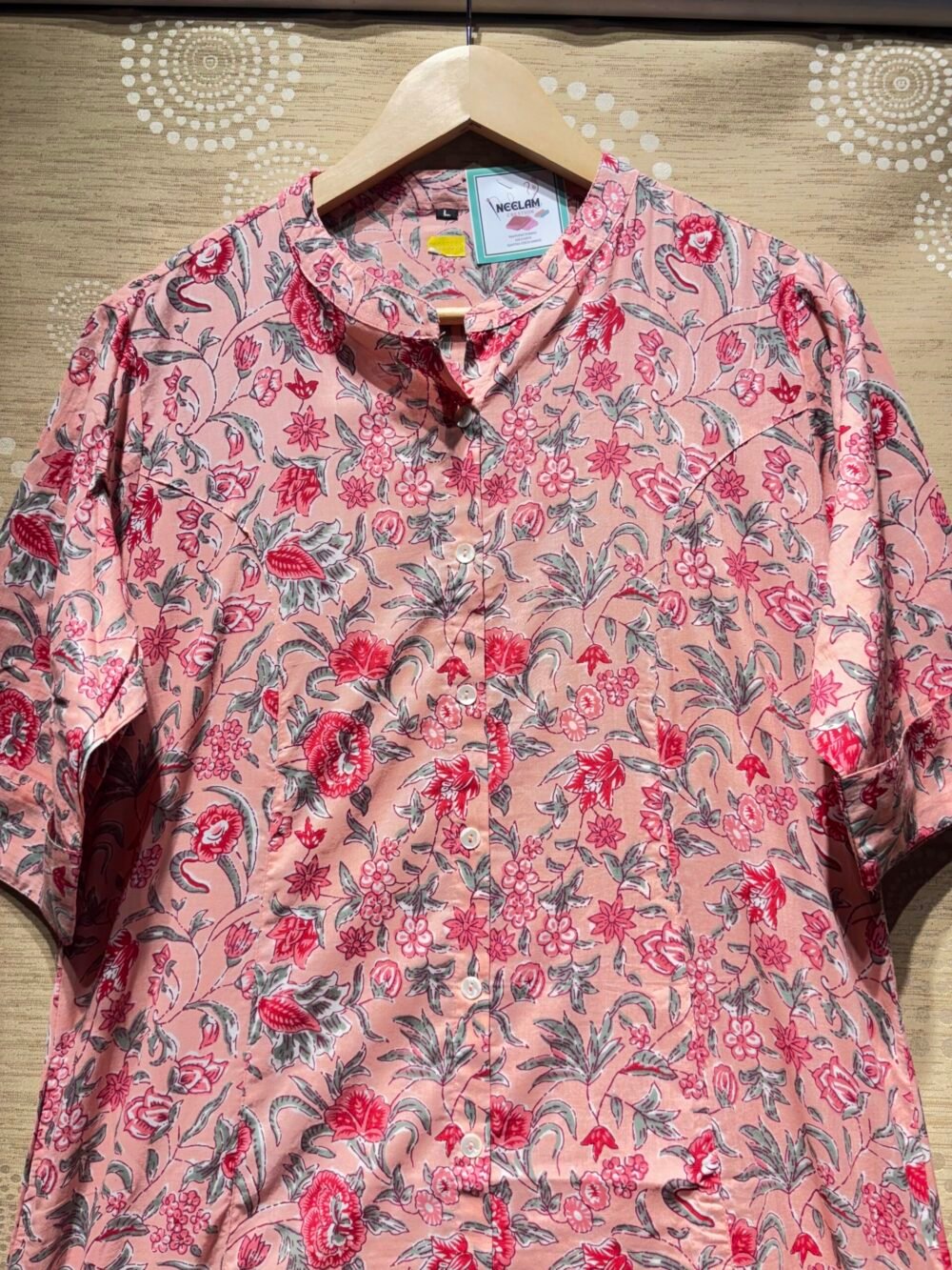 Handblock Cotton Kurti - Image 3