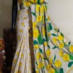 Tussar kantha stich saree