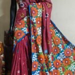 Tussar kantha stich saree