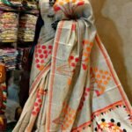 Tussar Kantha Stitch Saree