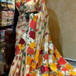Tussar Kantha Stitch Saree